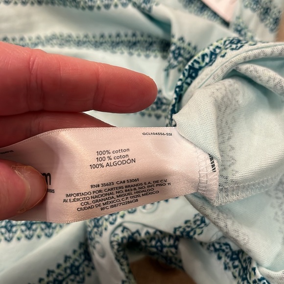 Carter's Baby Boys Sleeveless Stripe Hooded Romper/NWT/18m - Picture 8 of 11